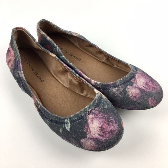 𝅺LUCKY Brand Emmie floral Ballet flats - Picture 1 of 9
